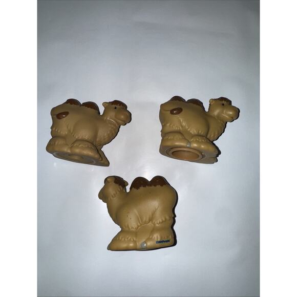 Set Of 3 Fisher Price Little People Zoo Talkers Animal 2011 Camels Nativity Add - Picture 1 of 7